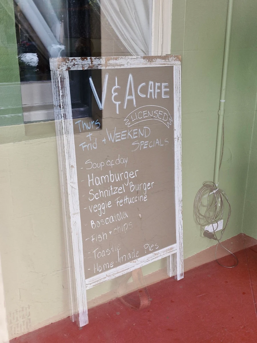 Menu, Victoria & Albert Cafe