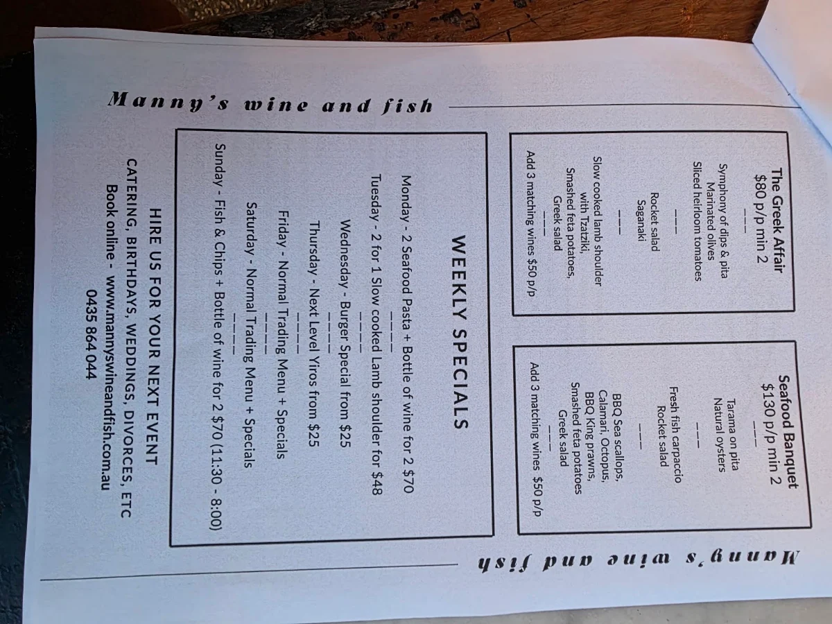 Menu photo 1