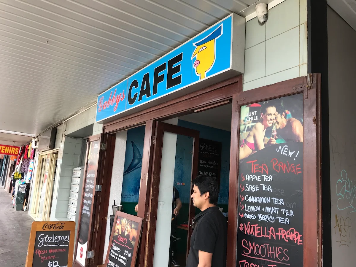 Menu, Gabbys Cafe