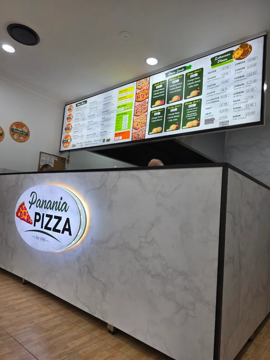 Menu, Panania Pizza