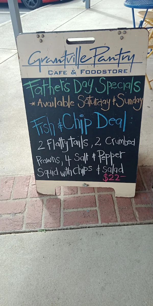 Menu, Grantville Pantry