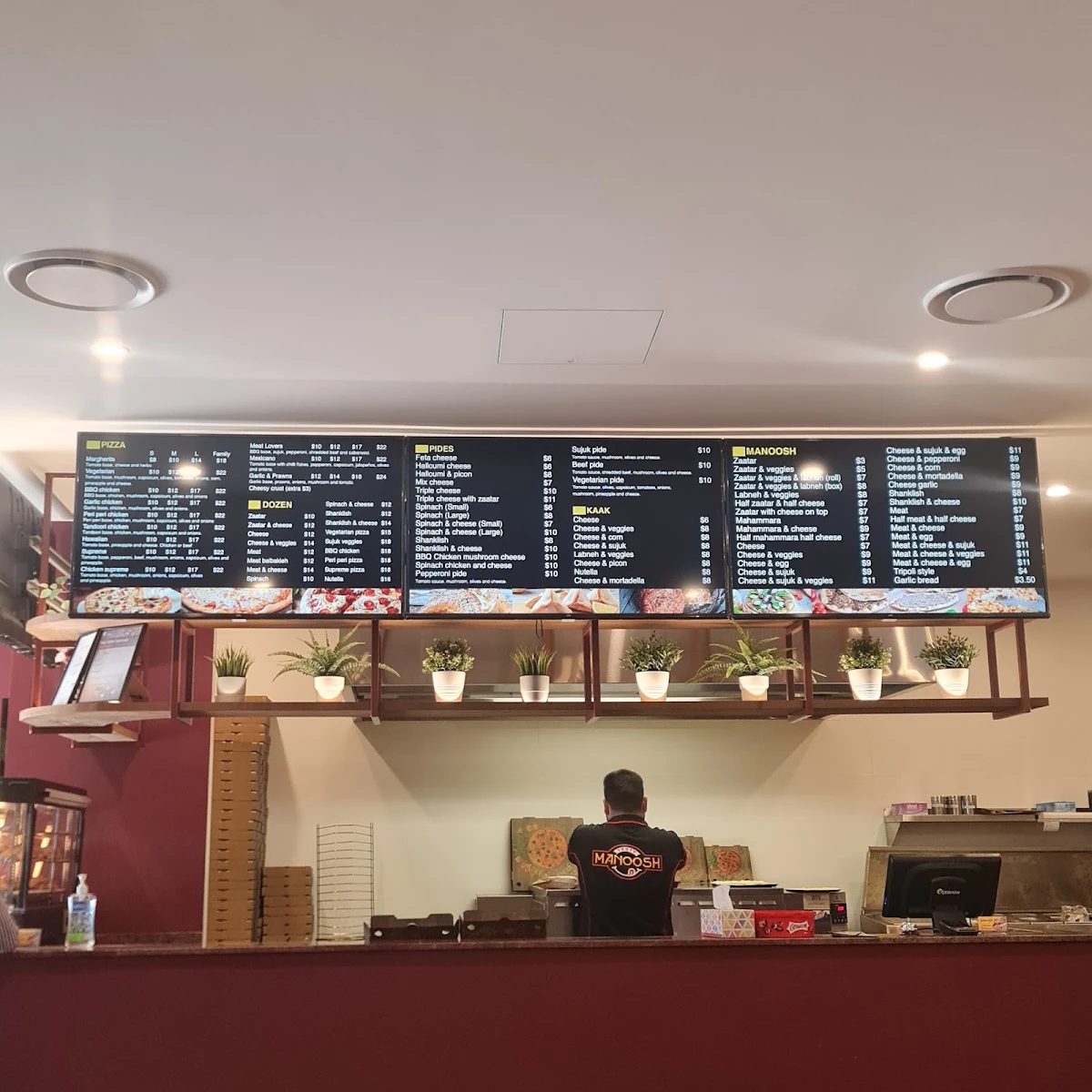 Menu, Tasty Manoosh (Wetherill Park)