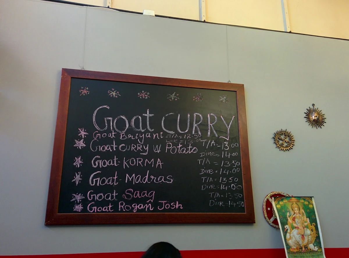 Menu, Aroma of India (Ballarat Central)