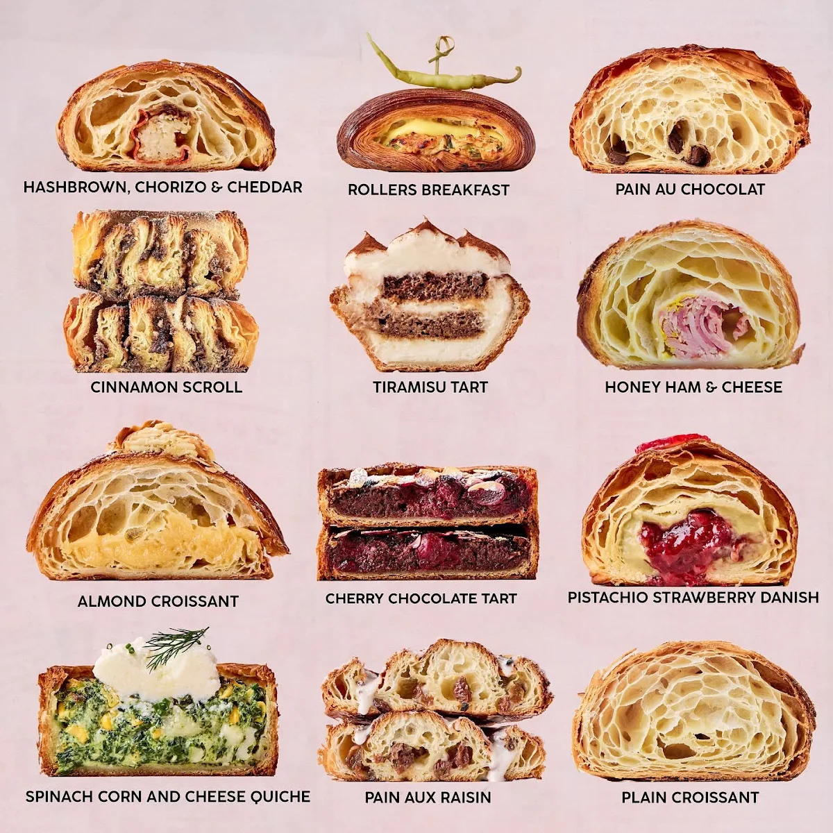 Menu, Rollers Bakehouse