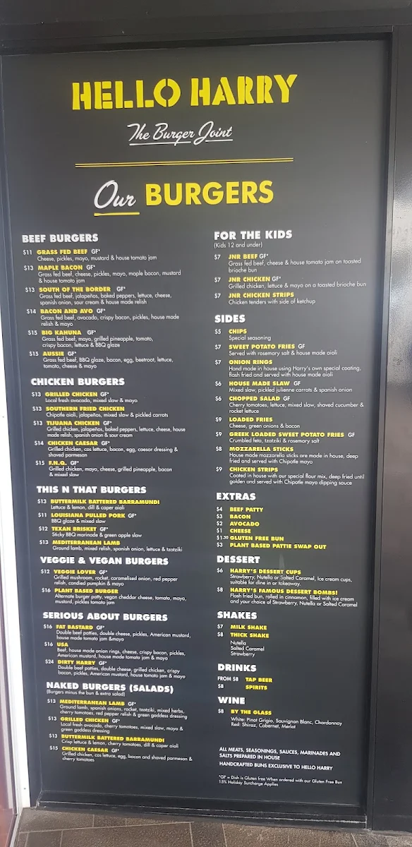 Menu, Drift Bar
