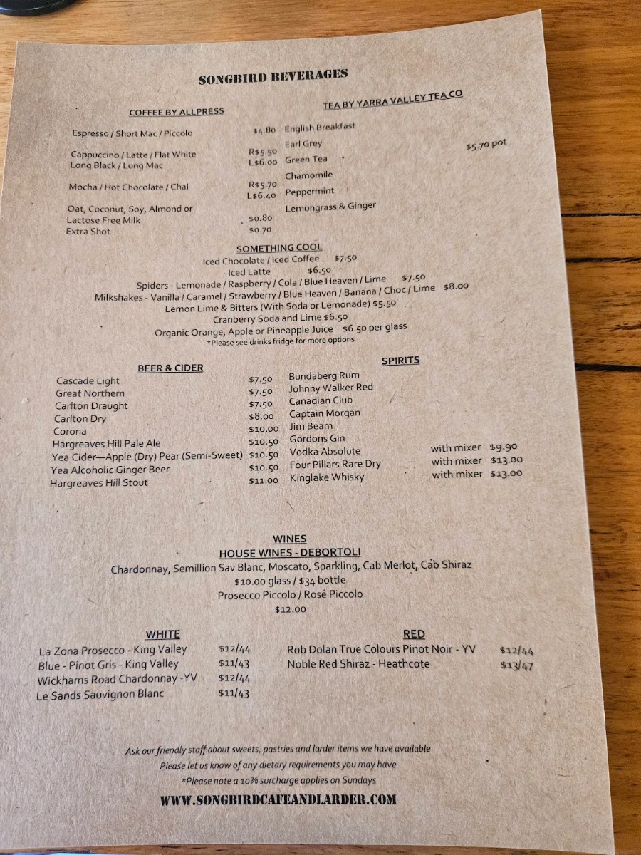 Menu photo 1