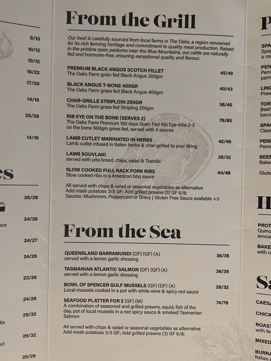 Menu, East West Kitchen