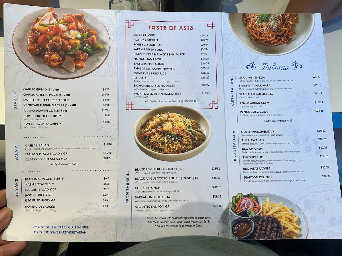 Menu, East West Kitchen