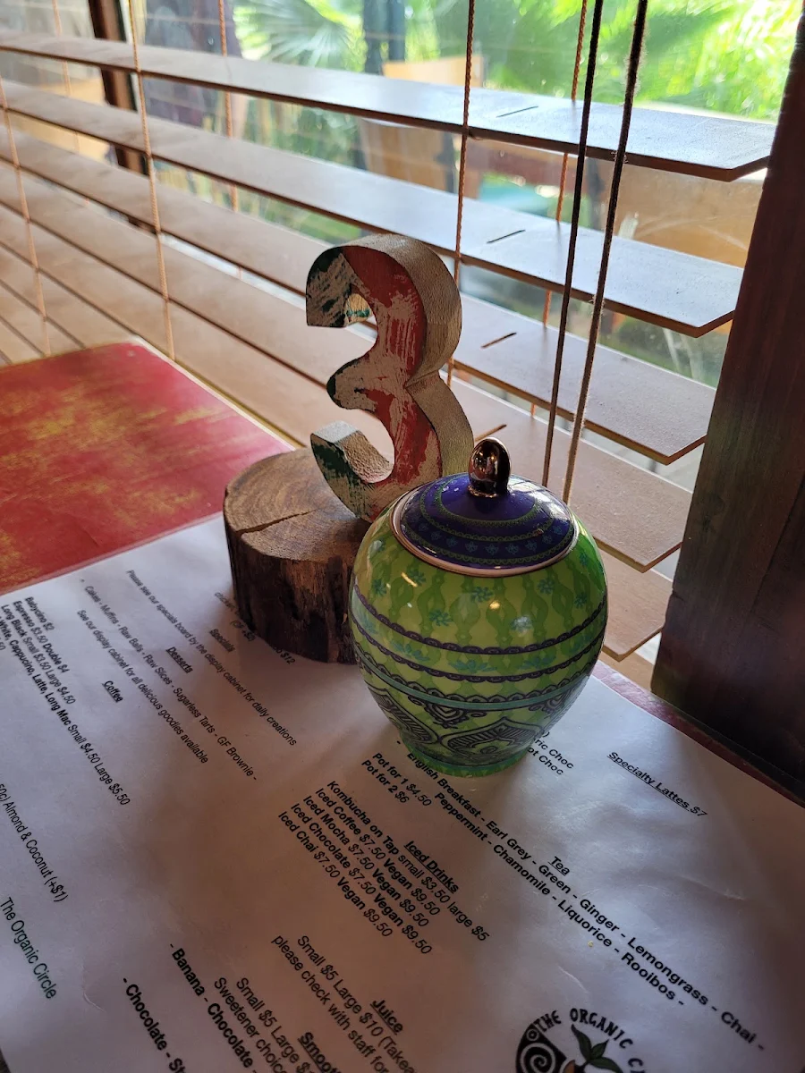 Menu, The Organic Circle
