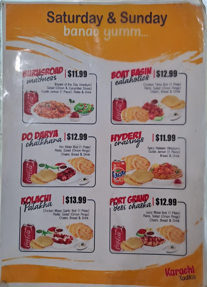 Menu, Do Darya Grounds