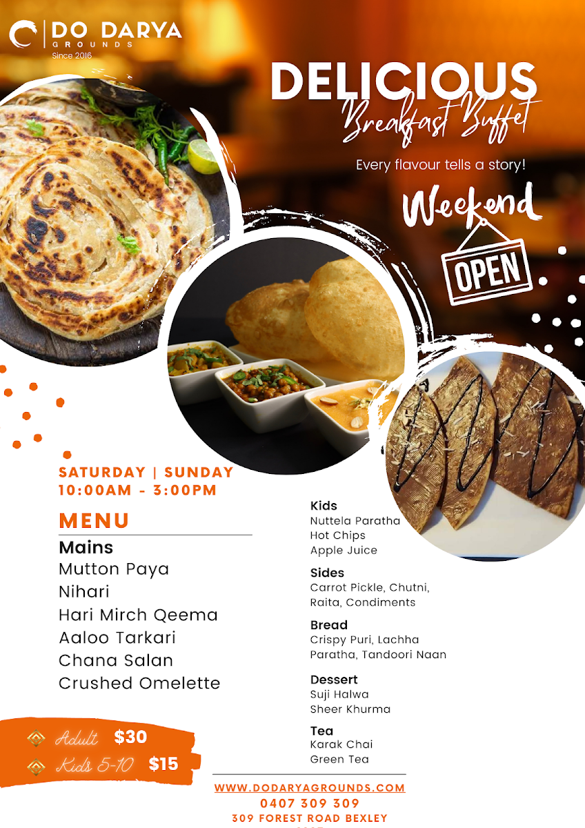 Menu, Do Darya Grounds