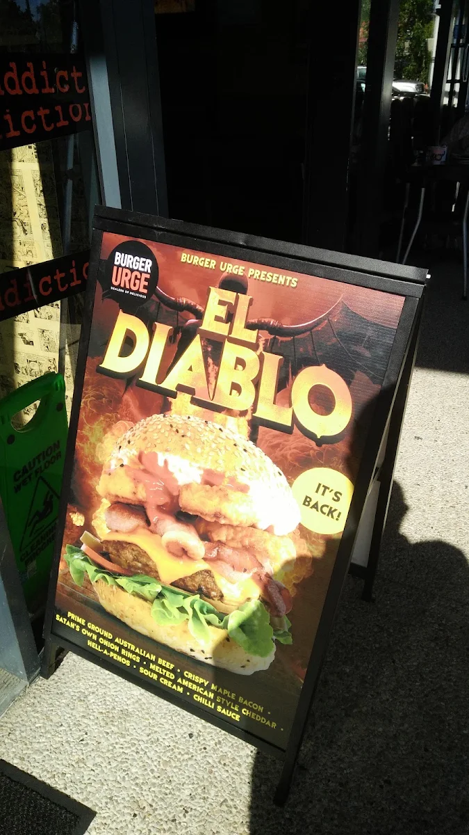 Menu, Burger Urge (Salisbury)