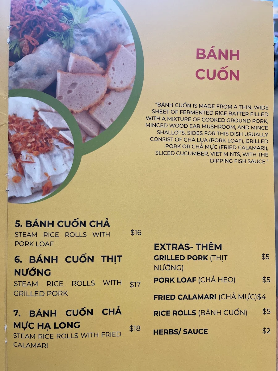 Menu, Gác Bếp