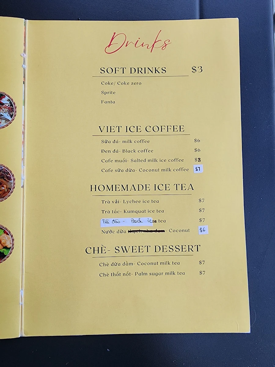 Menu, Gác Bếp