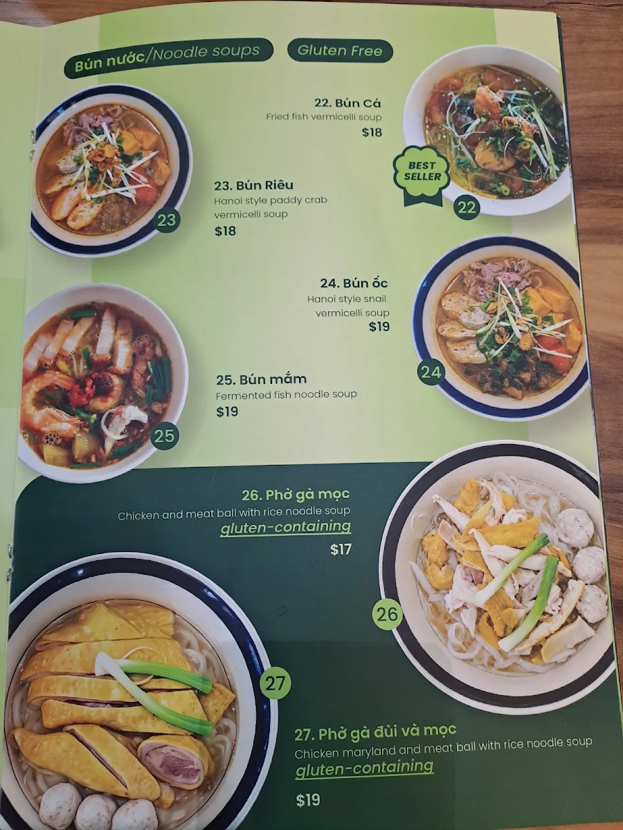 Menu, Gác Bếp