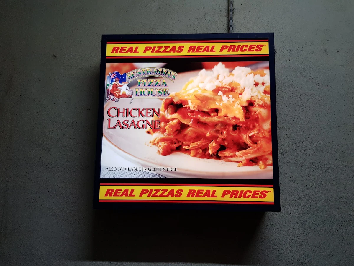 Menu, Australia's Pizza House MODBURY