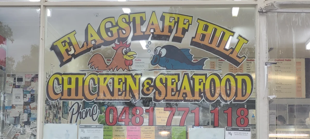 Menu, Flagstaff Hill Chicken & Seafood