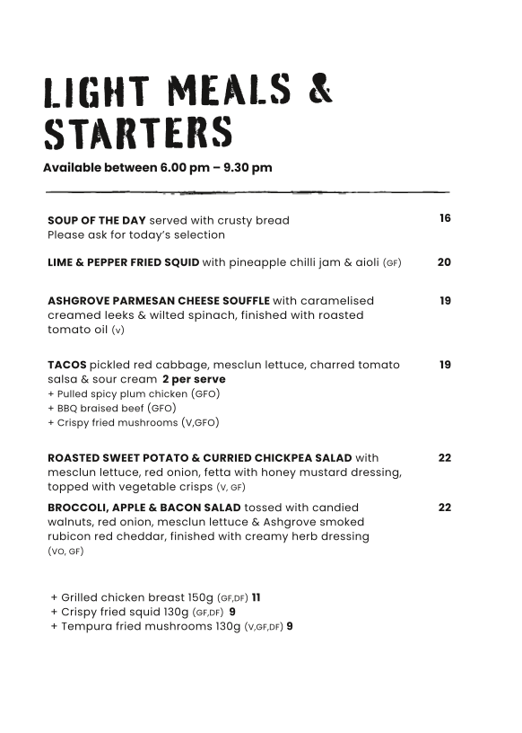 Menu, Stockman’s Restaurant