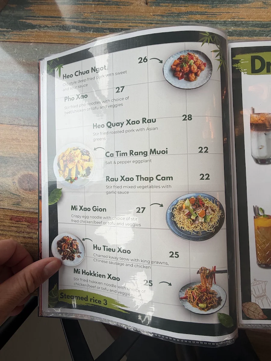 Menu, Viet Corner Eatery