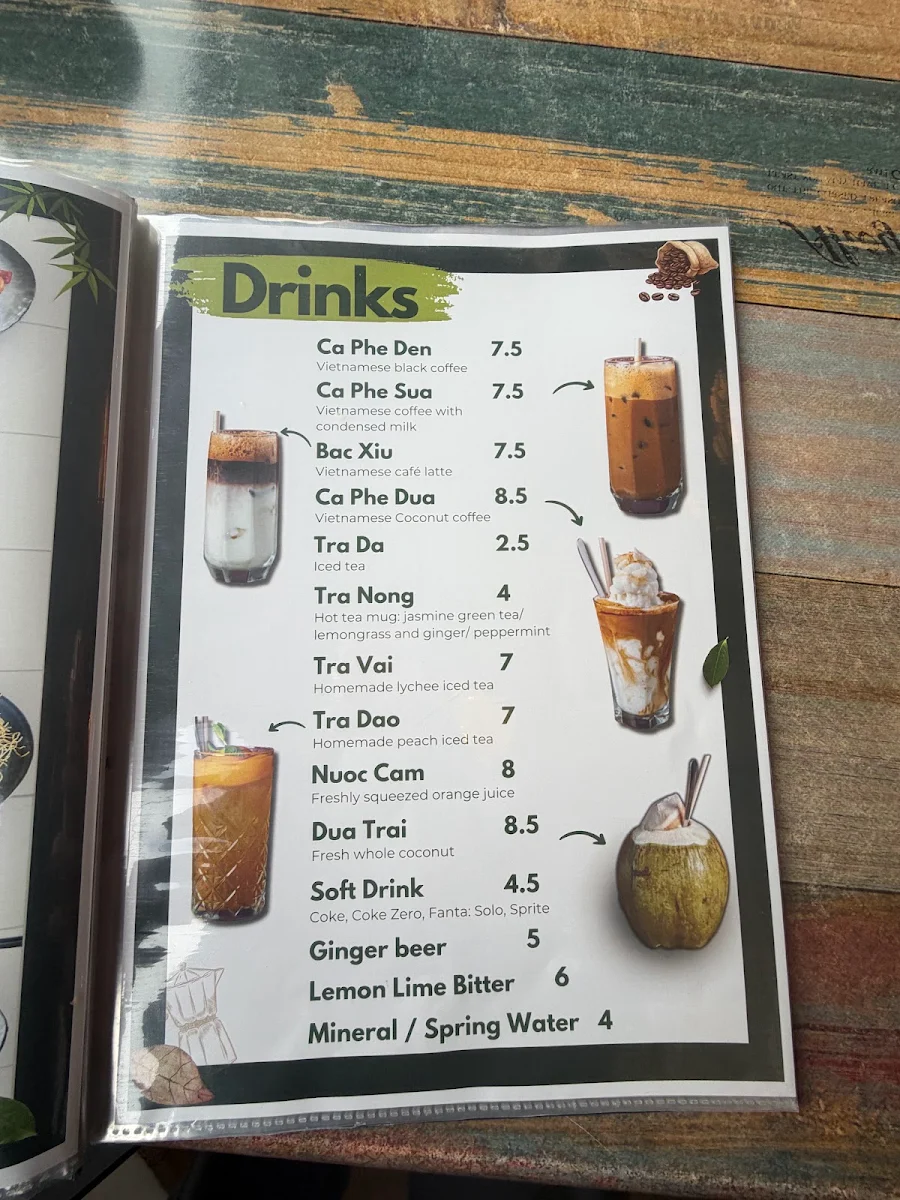 Menu, Viet Corner Eatery