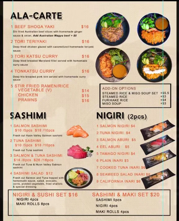 Menu, Ajikoma