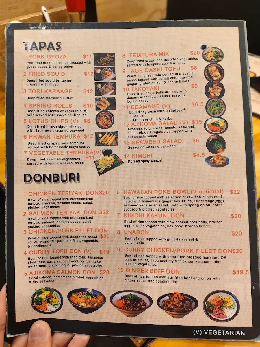 Menu, Ajikoma