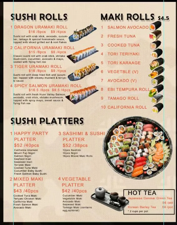 Menu, Ajikoma