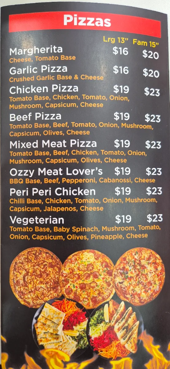 Menu, Kebab & Grill Lab