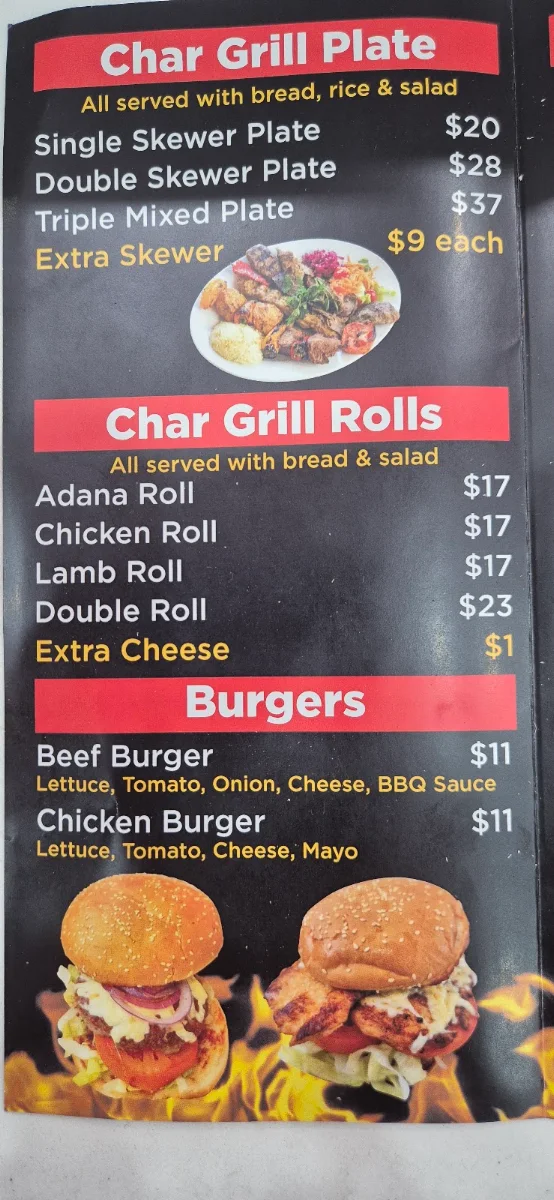 Menu, Kebab & Grill Lab
