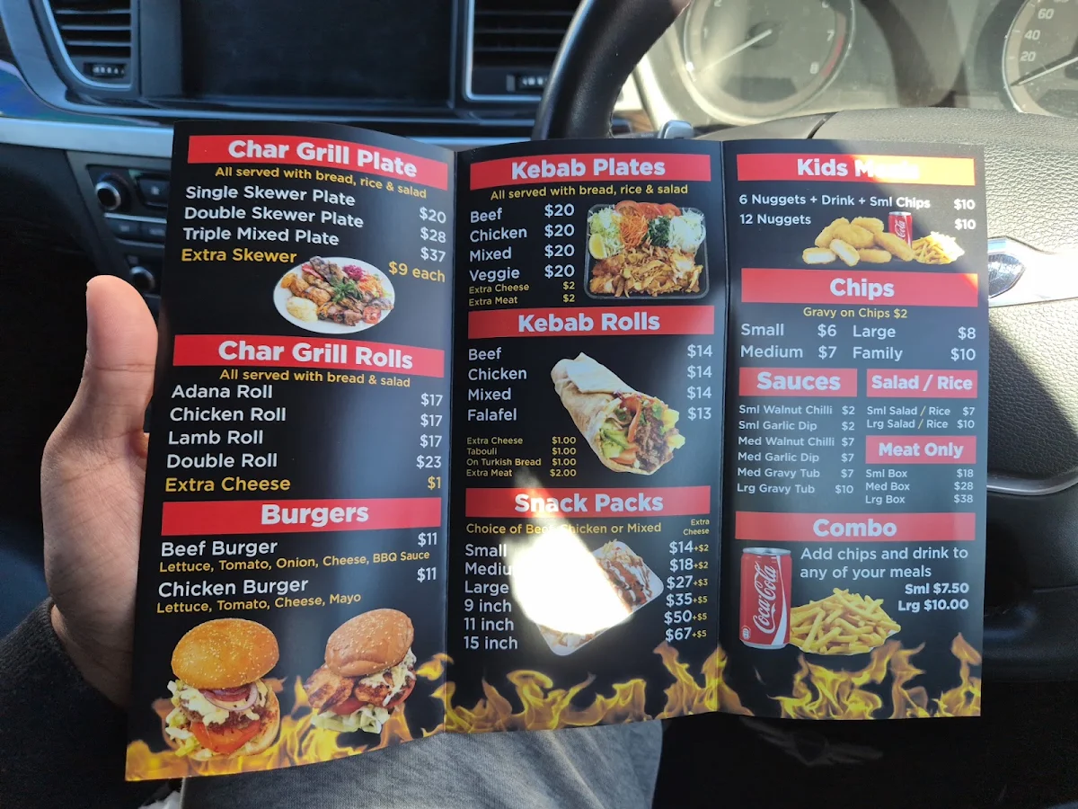 Menu, Kebab & Grill Lab