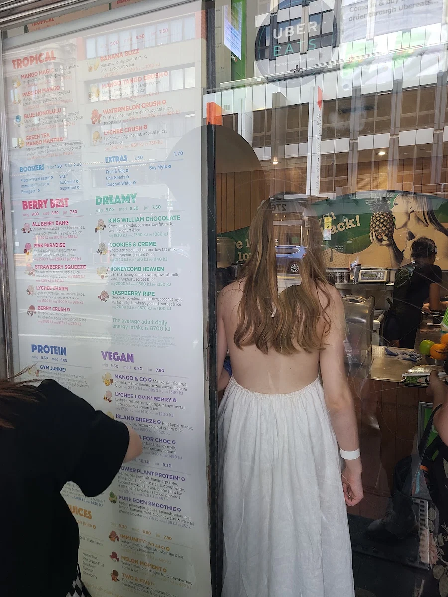 Menu, Boost Juice