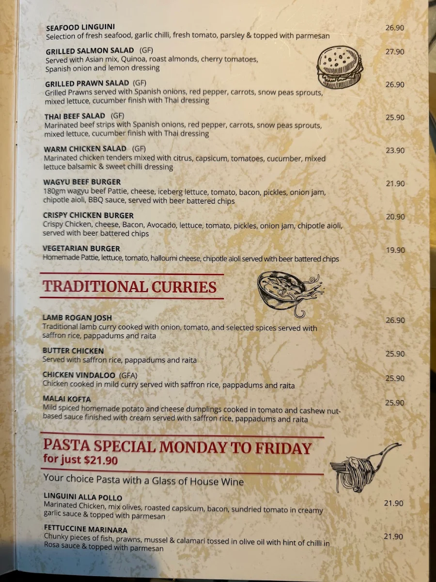 Menu, Globe Coffee House Patisserie & Restaurant