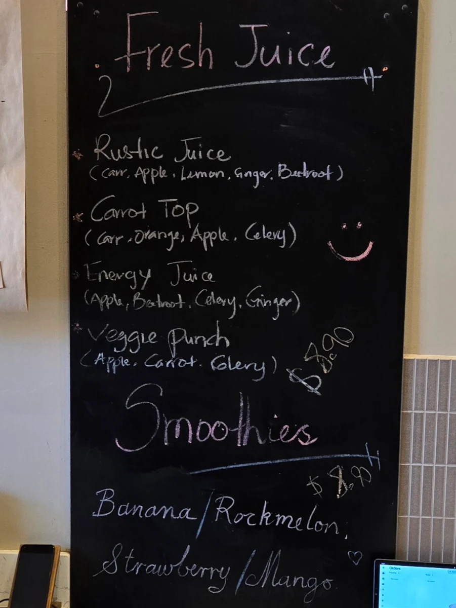 Menu, The Rustic Table