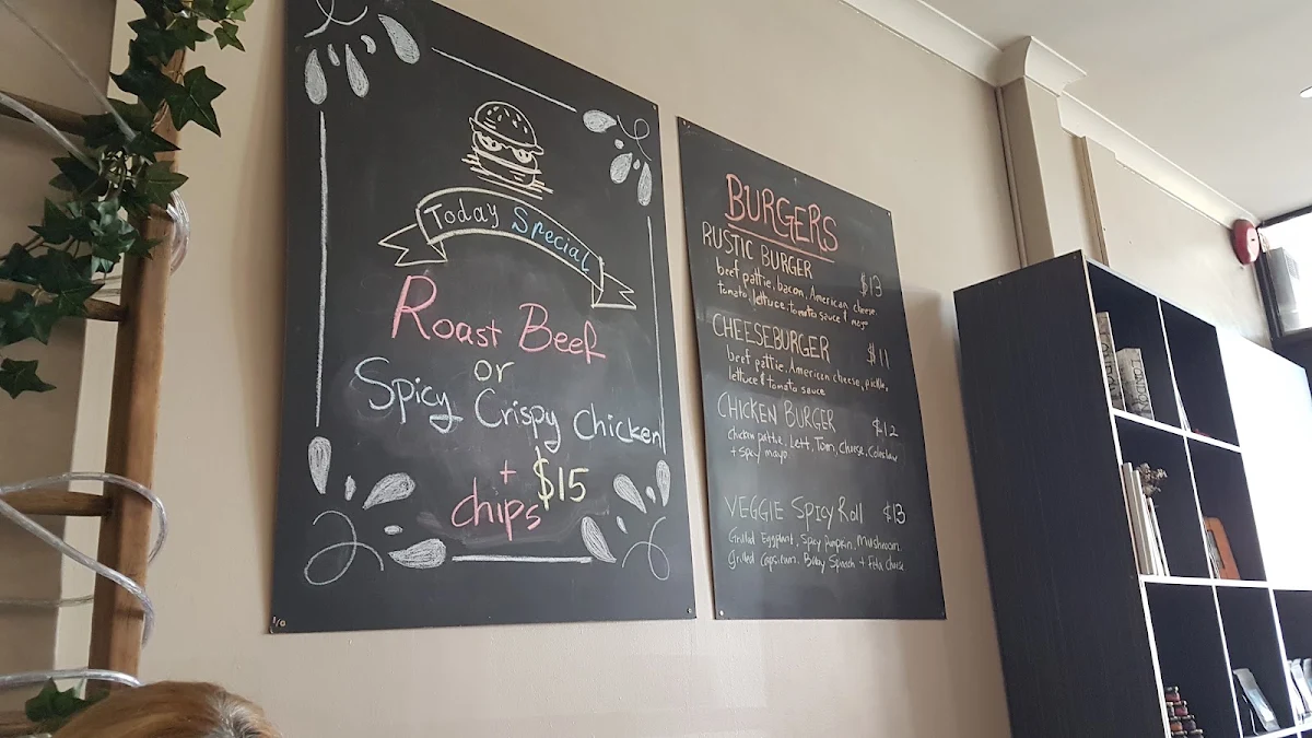 Menu, The Rustic Table