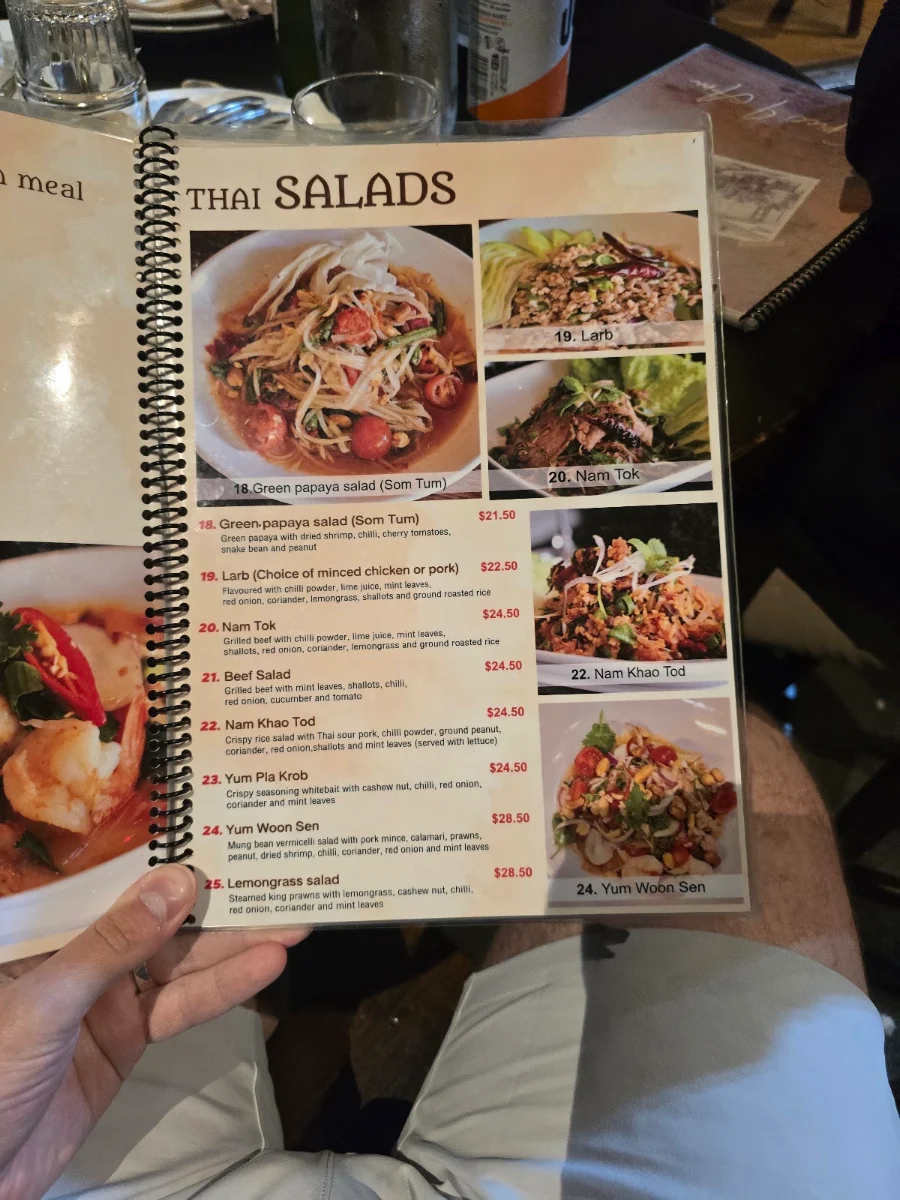 Menu, Spice I Am