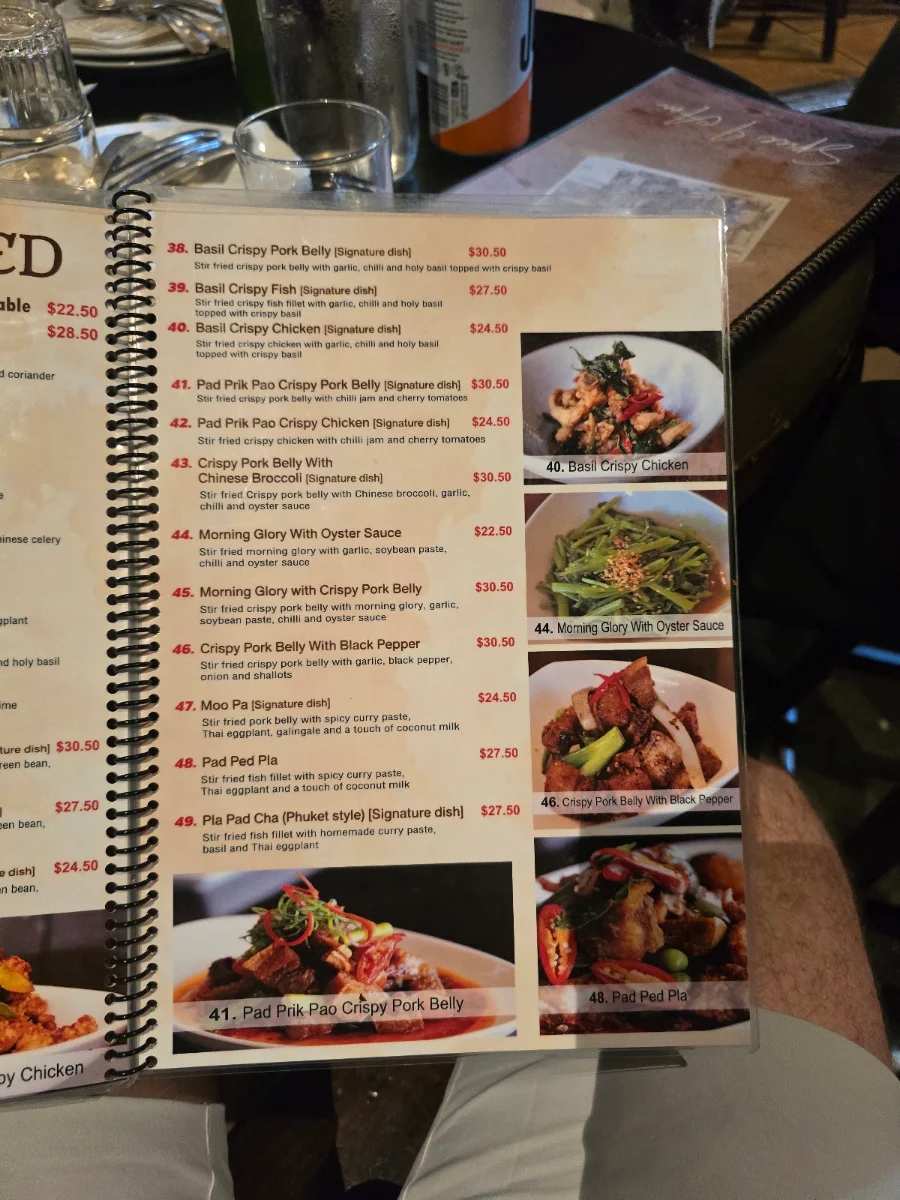 Menu, Spice I Am