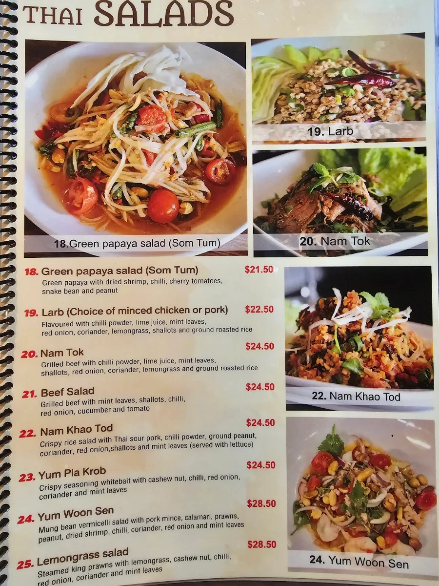 Menu, Spice I Am