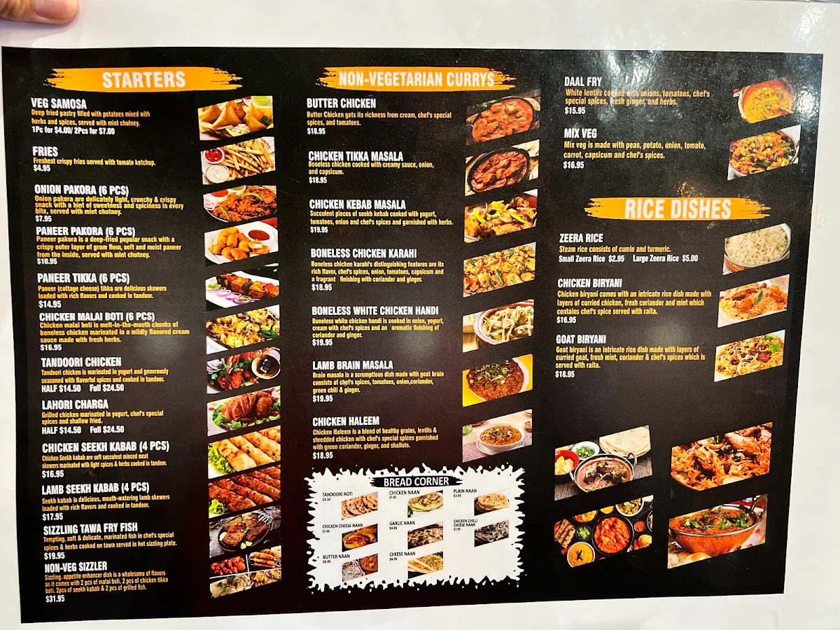 Menu, Qalandari “The Taste of Karachi” Restaurant