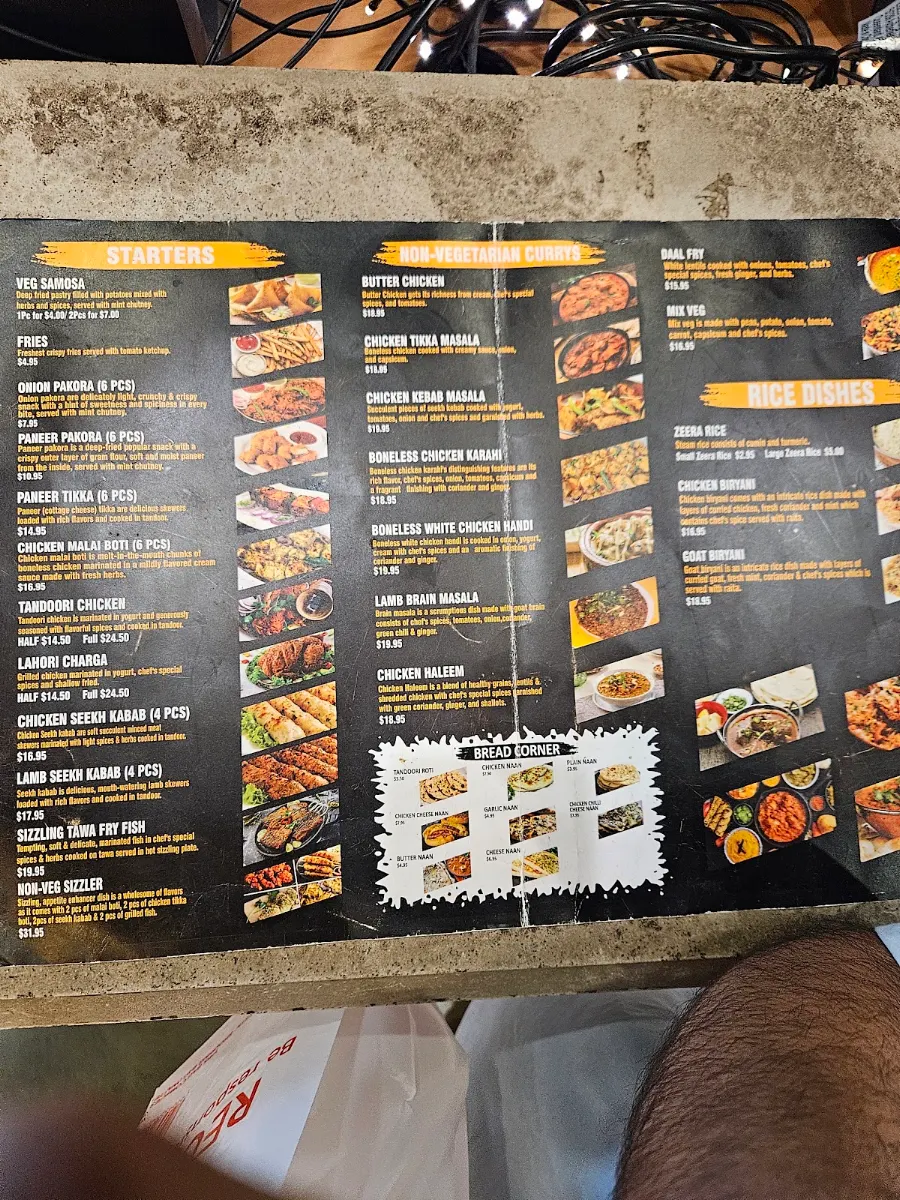 Menu, Qalandari “The Taste of Karachi” Restaurant