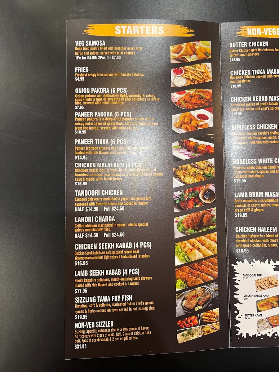 Menu, Qalandari “The Taste of Karachi” Restaurant