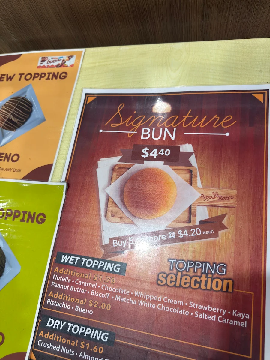 Menu, Papparoti