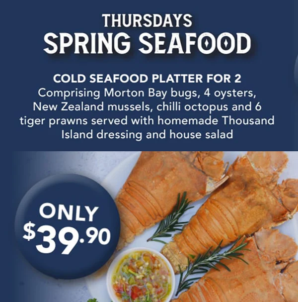 Menu, Waterstone Grill