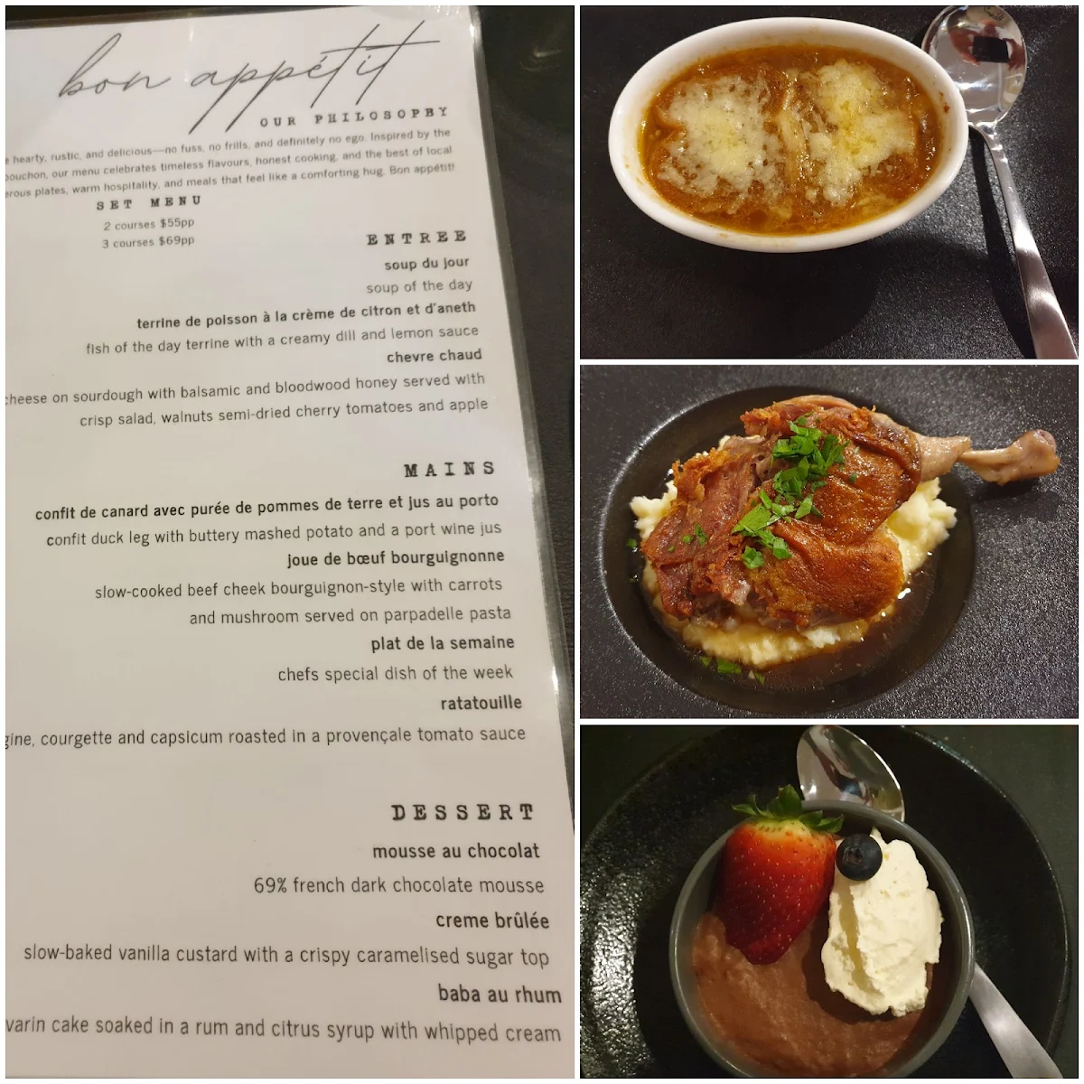 Menu, Fiorio & Co - French Bistro and Bar