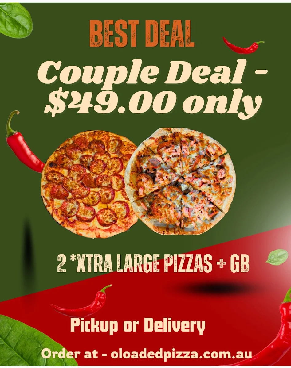Menu, O Loaded Pizza - Erina