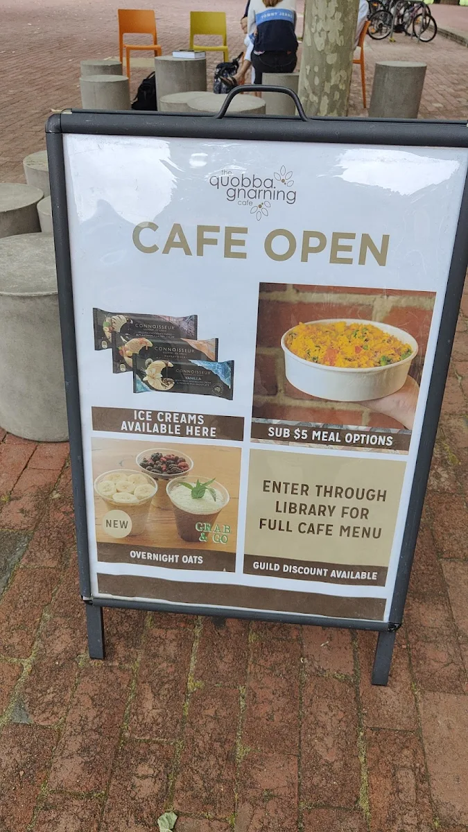 Menu, Quobba Gnarning Cafe