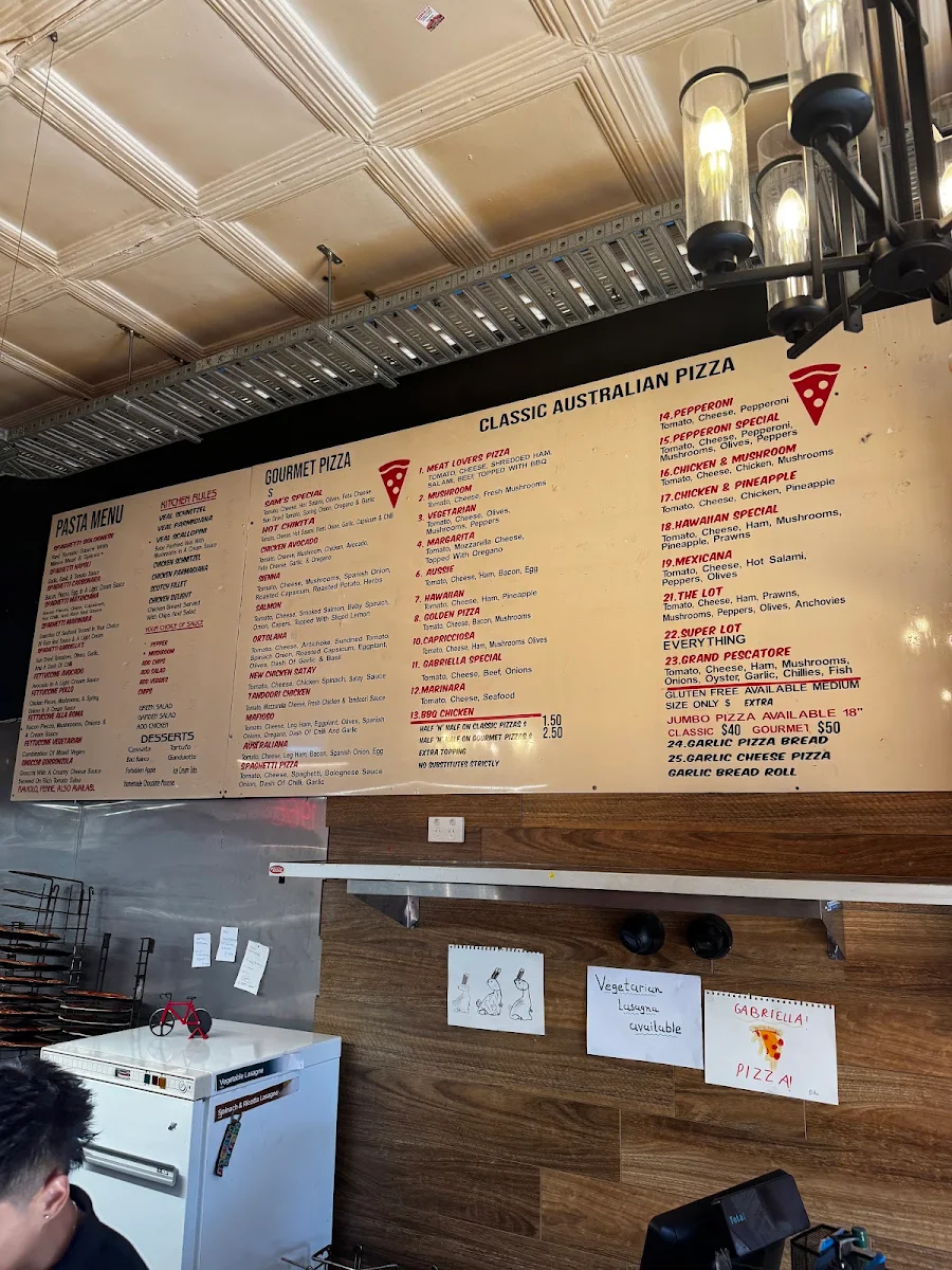 Menu, Gabriella Pizza