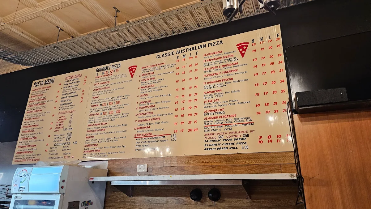 Menu, Gabriella Pizza