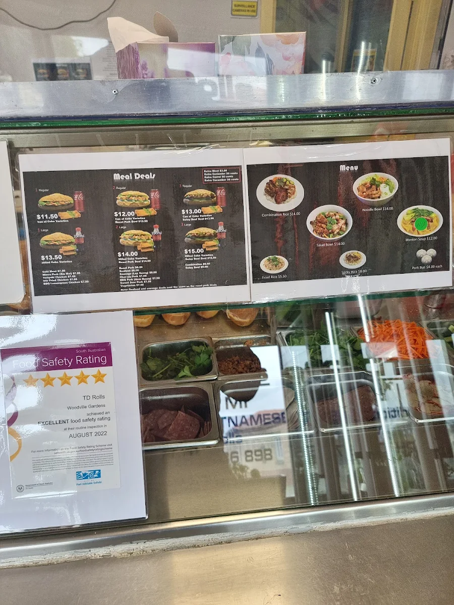 Menu, TD ROLLS