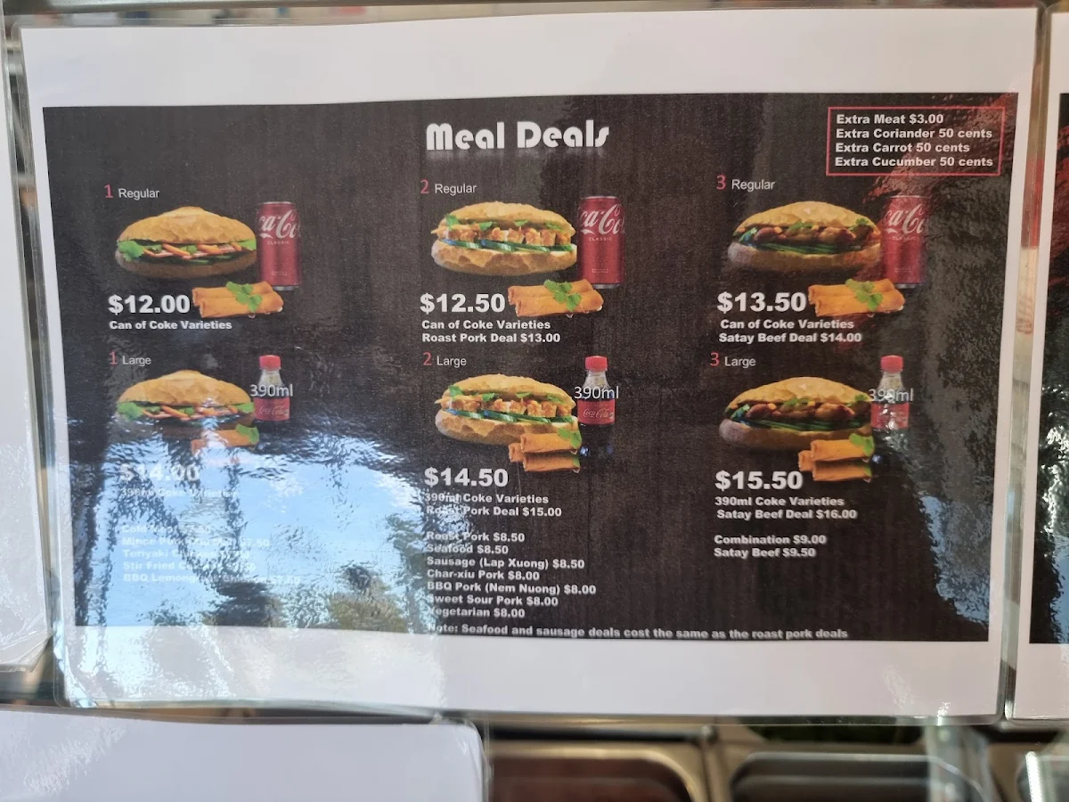 Menu, TD ROLLS