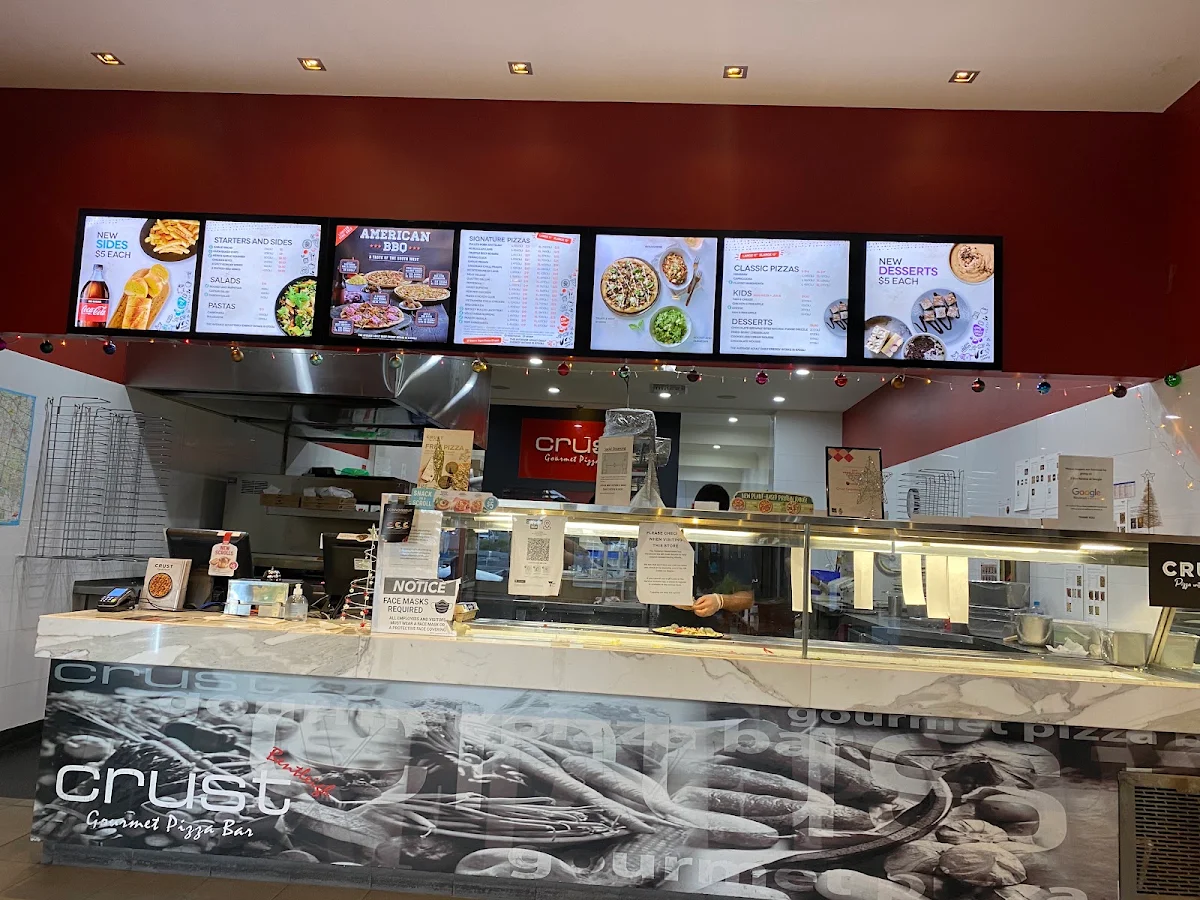 Menu, Crust Pizza Bentleigh
